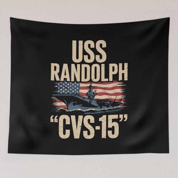 Item preview, Aircraft Carrier USS Randolph CVS-15 Veteran Day Fathers Day designed and sold by BakeryDozen.