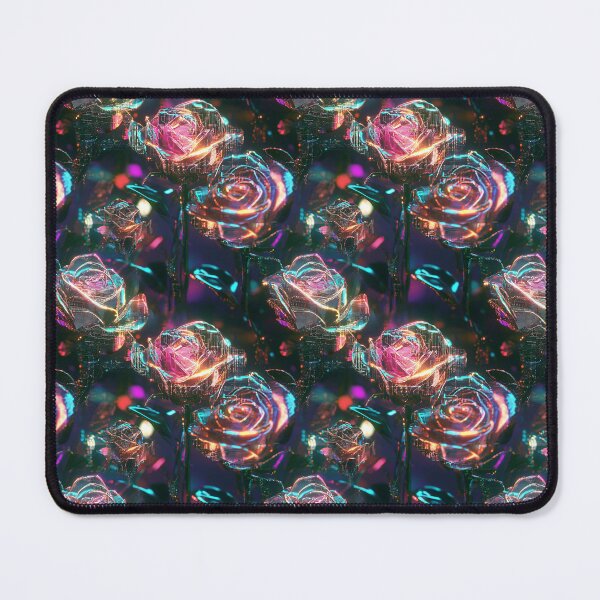 Item preview, Cyber-Floral Fusion - 3D Neon Roses designed and sold by MidArtForge.