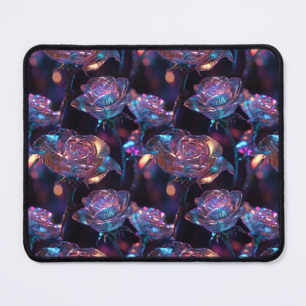 Item preview, Cyber-Floral Fusion - 3D Neon Roses designed and sold by MidArtForge.