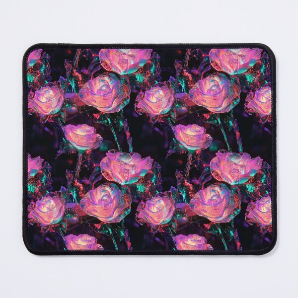 Item preview, Cyber-Floral Fusion - 3D Neon Roses designed and sold by MidArtForge.