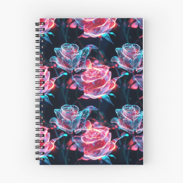 Item preview, Cyber-Floral Fusion - 3D Neon Roses designed and sold by MidArtForge.