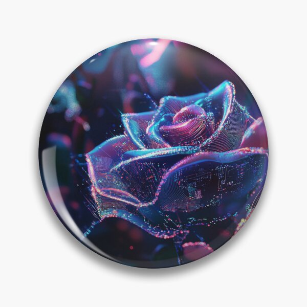 Item preview, Cyber-Floral Fusion - 3D Neon Roses designed and sold by MidArtForge.