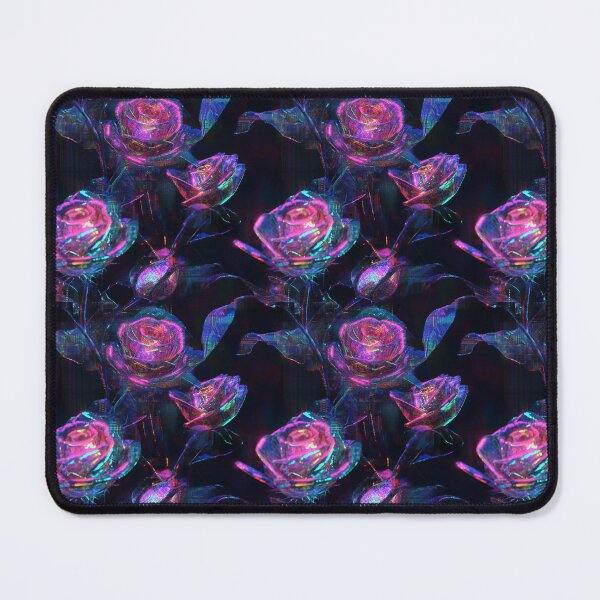 Item preview, Cyber-Floral Fusion - 3D Neon Roses designed and sold by MidArtForge.
