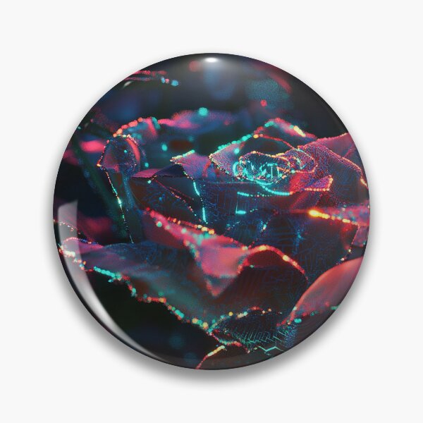 Item preview, Cyber-Floral Fusion - 3D Neon Roses designed and sold by MidArtForge.