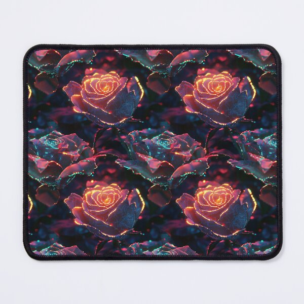Item preview, Cyber-Floral Fusion - 3D Neon Roses designed and sold by MidArtForge.