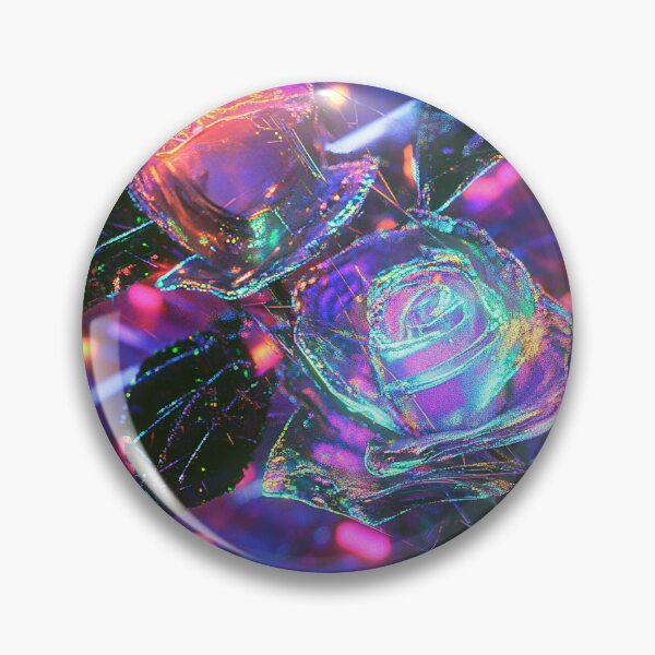 Item preview, Cyber-Floral Fusion - 3D Neon Roses designed and sold by MidArtForge.