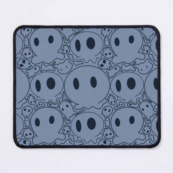 Item preview, Cute spooky doodle seamless Halloween skull and ghost pattern for fabric, party decoration, and digital design designed and sold by Jukclassic.