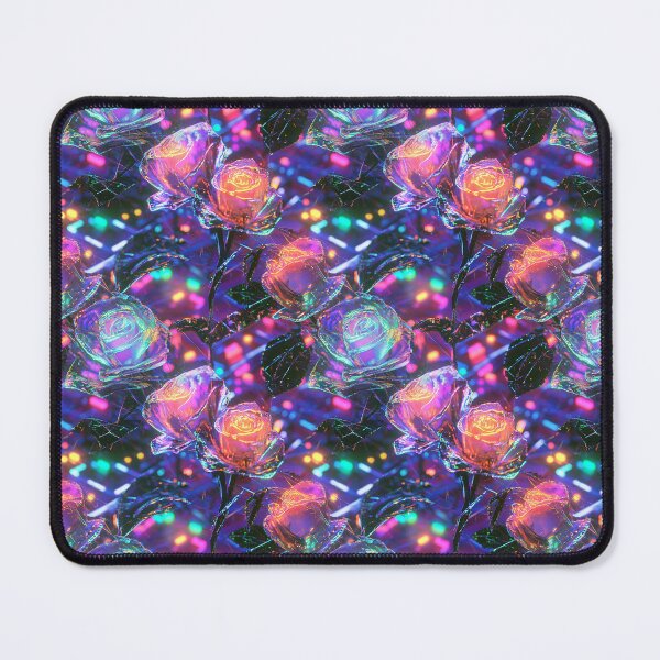Item preview, Cyber-Floral Fusion - 3D Neon Roses designed and sold by MidArtForge.