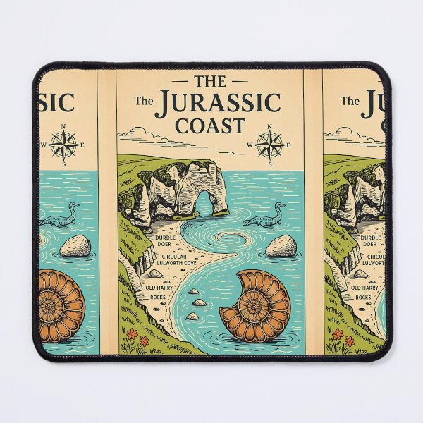 Item preview, Vintage Explorer's Map of the Jurassic Coast, UK designed and sold by Digital Dreams Arts.