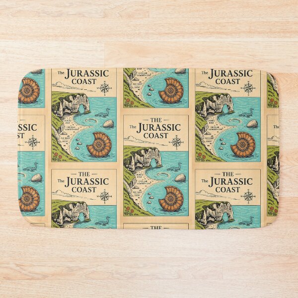 Item preview, Vintage Explorer's Map of the Jurassic Coast, UK designed and sold by Digital Dreams Arts.