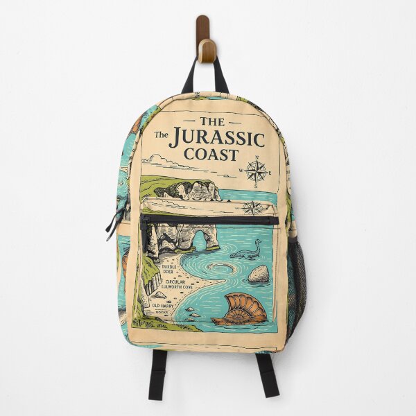 Item preview, Vintage Explorer's Map of the Jurassic Coast, UK designed and sold by Digital Dreams Arts.