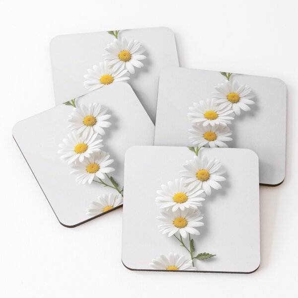 Item preview, Minimalist Daisy Chain Botanical Art | Simple White Floral Design designed and sold by jukara4488.