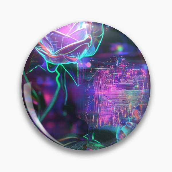 Item preview, Cyber-Floral Fusion - 3D Neon Roses designed and sold by MidArtForge.