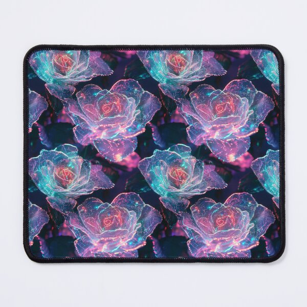 Item preview, Cyber-Floral Fusion - 3D Neon Roses designed and sold by MidArtForge.