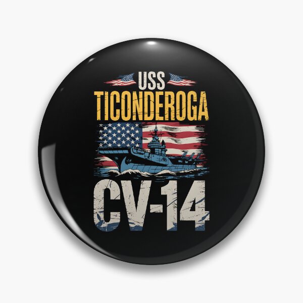 Item preview, Aircraft Carrier USS Ticonderoga CV-14 Veterans Day Fathers designed and sold by BakeryDozen.