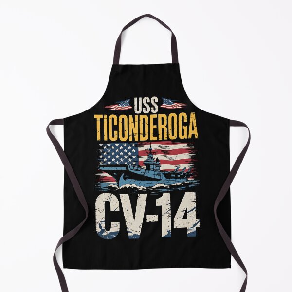 Item preview, Aircraft Carrier USS Ticonderoga CV-14 Veterans Day Fathers designed and sold by BakeryDozen.