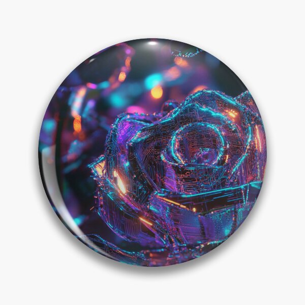 Item preview, Cyber-Floral Fusion - 3D Neon Roses designed and sold by MidArtForge.