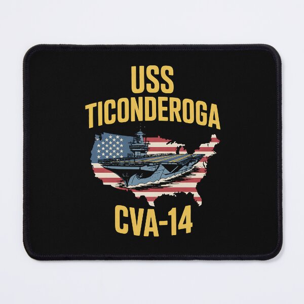 Item preview, Aircraft Carrier USS Ticonderoga CVA-14 Veterans Day Fathers designed and sold by BakeryDozen.