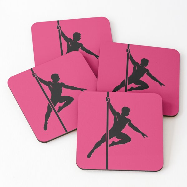 Item preview, Fucsia-  Male Pole Dancing Silhouette designed and sold by InnerFlow.
