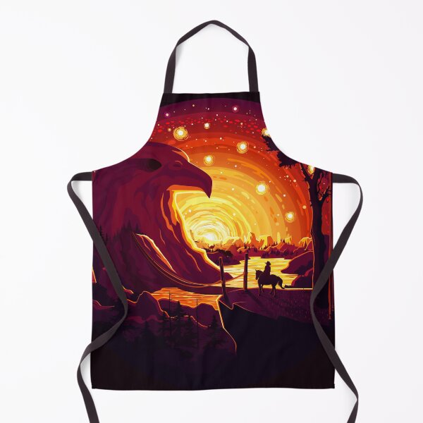 Item preview, Horseman against a magnificent backdrop, Eagle Mountain and the cosmic skyline designed and sold by Andrey Prokopenko.