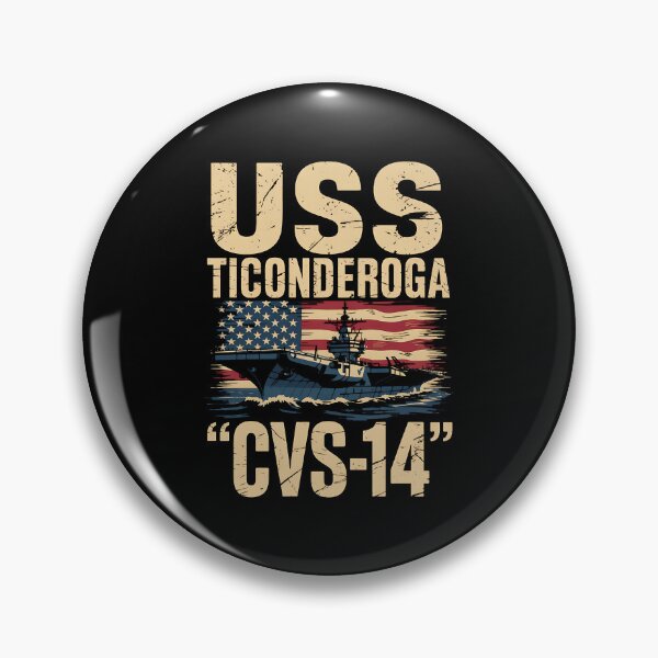 Item preview, Aircraft Carrier USS Ticonderoga CVS-14 Veterans Day Fathers designed and sold by BakeryDozen.