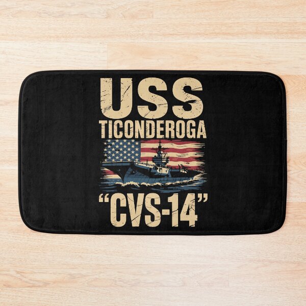 Item preview, Aircraft Carrier USS Ticonderoga CVS-14 Veterans Day Fathers designed and sold by BakeryDozen.