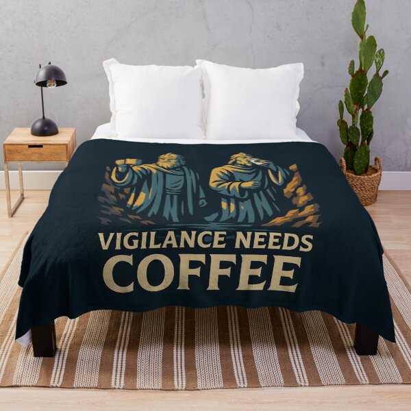 Item preview, Vigilance Needs Coffee – Medieval Guardian Coffee Lover designed and sold by Fenay Designs.