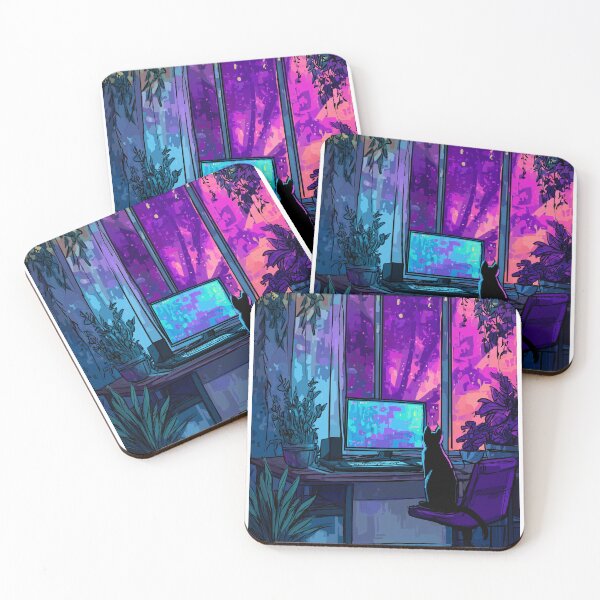 Item preview, Cozy Gaming Setup - RGB Lights and Plants designed and sold by MidArtForge.