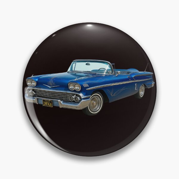 Item preview, 1958 Impala Convertible – Candy Blue Lowrider designed and sold by Tatko Designs.