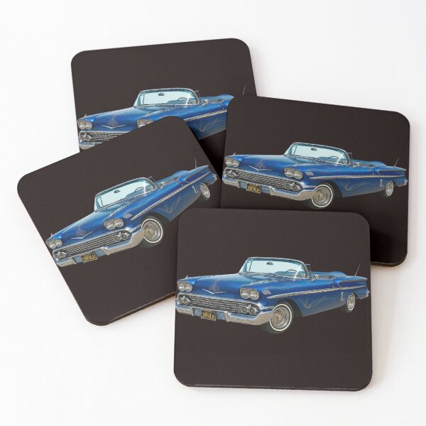 Item preview, 1958 Impala Convertible – Candy Blue Lowrider designed and sold by Tatko Designs.