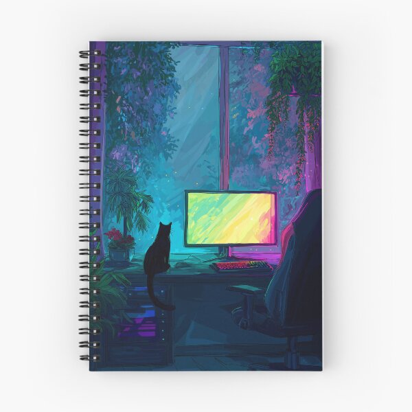 Item preview, Cozy Gaming Setup - RGB Lights and Plants designed and sold by MidArtForge.