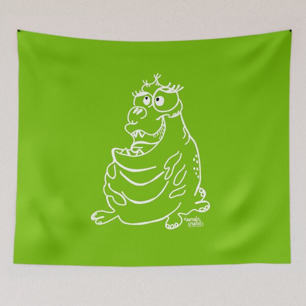 Item preview, curious NEON green monster designed and sold by Aurealis Creatief.