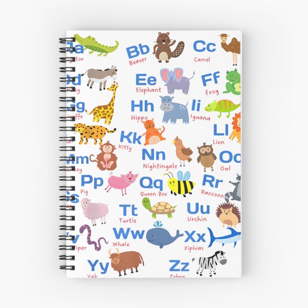 Item preview, "Alphabet Animals for Kids - Fun ABC Learning Chart" designed and sold by 3liegy.
