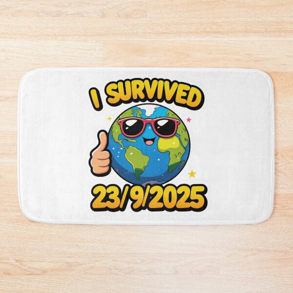 Item preview, I Survived 9/23/2025 Funny Earth Meme Sticker designed and sold by ShadowSteel.