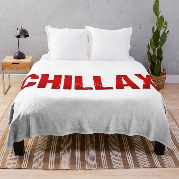 Item preview, Chillax in Red Gritty Bold designed and sold by Memes N Lore .