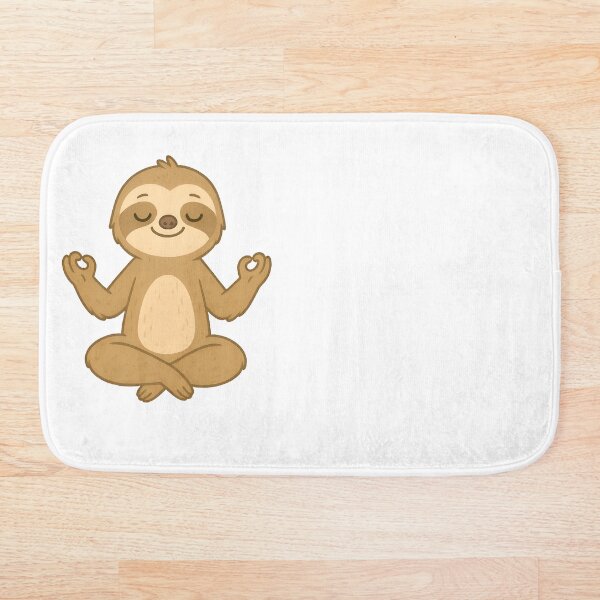 Item preview, White - Sloth Doing Yoga Pose designed and sold by InnerFlow.