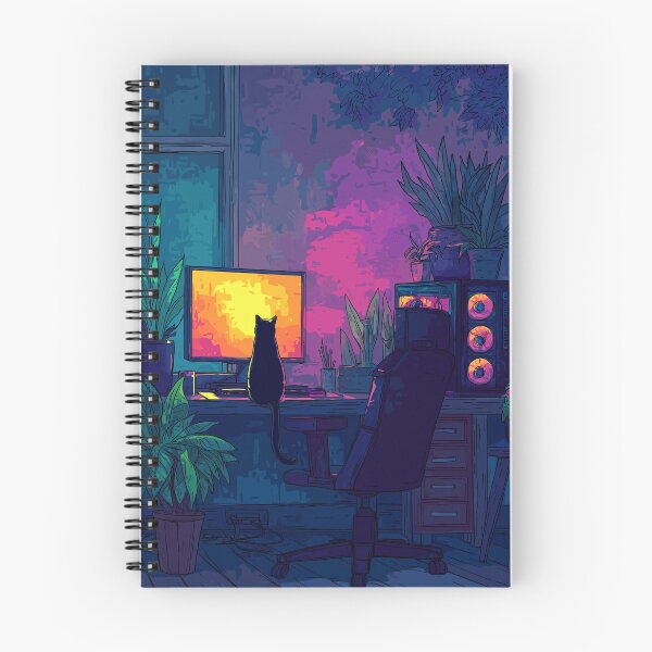 Item preview, Cozy Gaming Setup - RGB Lights and Plants designed and sold by MidArtForge.