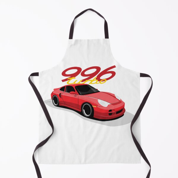 Item preview, Red Porsche 996 turbo illustration designed and sold by blackdogshop.