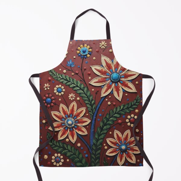 Item preview, Hand Painted Folk Style Flowers designed and sold by mariumah.
