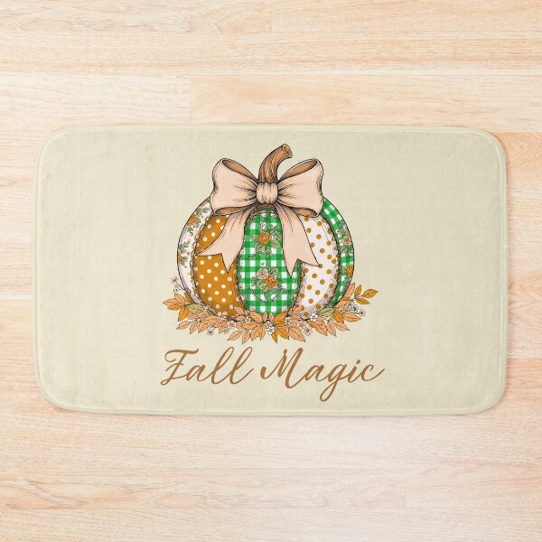 Item preview, Fall Magic Patchwork Pumpkin Cute Autumn Design designed and sold by PrintandJoy.