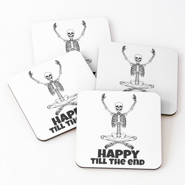 Item preview, Happy Till The End – Funny Skeleton Yoga Design designed and sold by Karim-Karem.