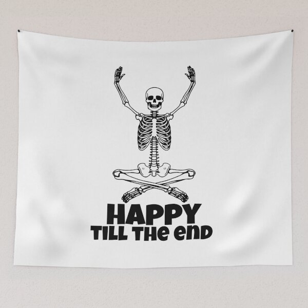 Item preview, Happy Till The End – Funny Skeleton Yoga Design designed and sold by Karim-Karem.