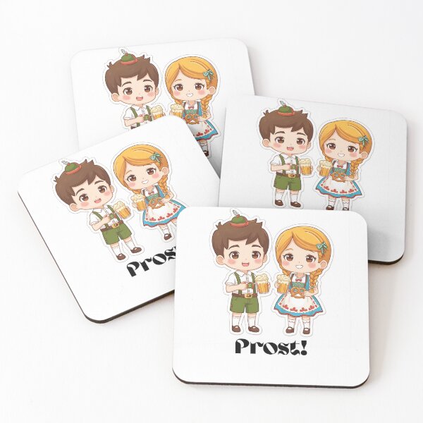 Item preview, Chibi Oktoberfest Couple in Lederhosen and Dirndl designed and sold by NovaRune.