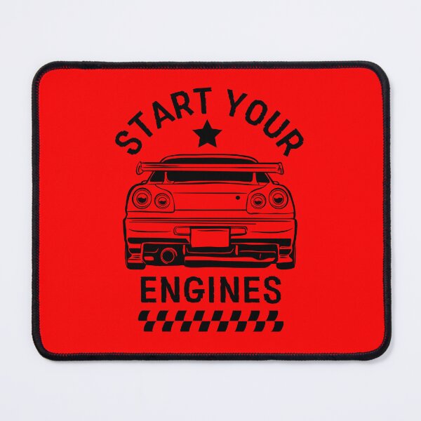 Item preview, Start Your Engines Vintage Checkered Flag Race Car T-Shirt designed and sold by TTT-Funny-Shop.