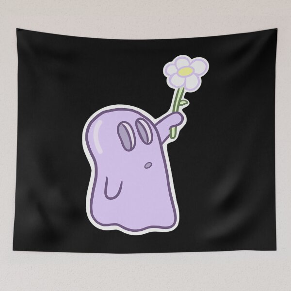Item preview, Cute Ghost With Flower 	 	 designed and sold by pzimlngk29.