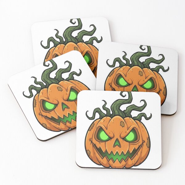Item preview, creepy pumpkin sticker, halloween designed and sold by Gurjeetpixelart.