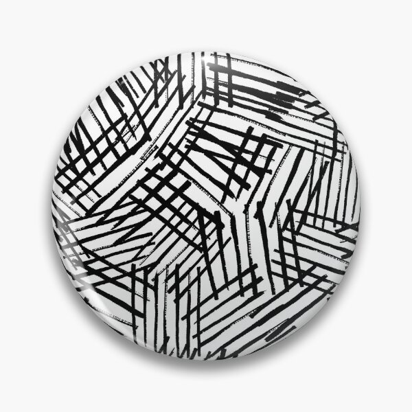 Item preview, Abstract Black and White Crosshatch Stripes Pattern designed and sold by PVTCreations.