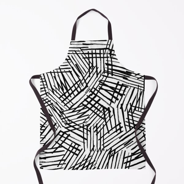 Item preview, Abstract Black and White Crosshatch Stripes Pattern designed and sold by PVTCreations.