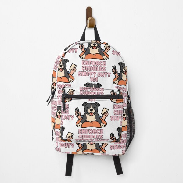 Item preview, Staffy Duty 101 Enforce Cuddles Funny Dog Lover Design designed and sold by BestFriendTees.
