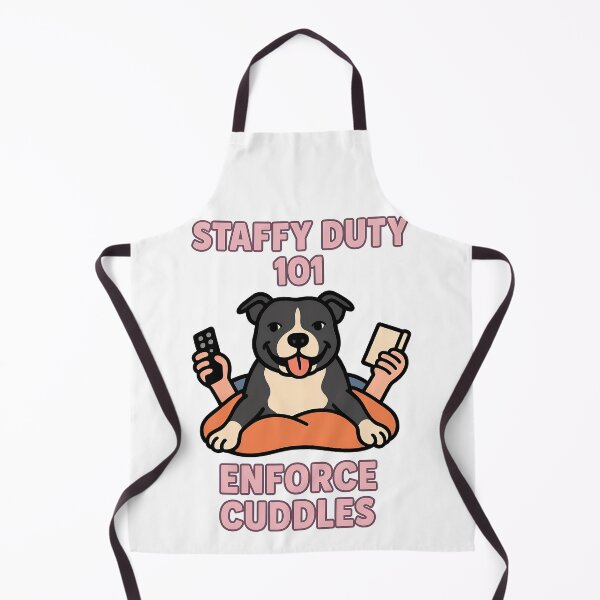 Item preview, Staffy Duty 101 Enforce Cuddles Funny Dog Lover Design designed and sold by BestFriendTees.